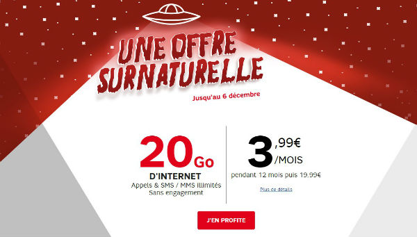 RED By SFR promotion Noël 2015