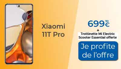Xiaomi 11T pro trottinette