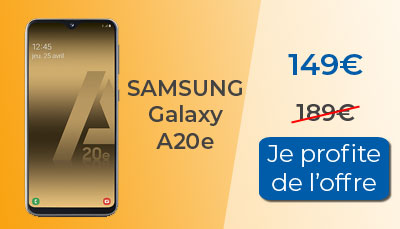 Soldes : Samsung Galaxy A20e en promotion