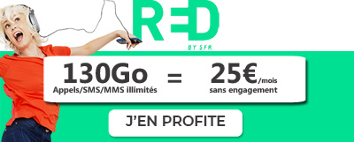 Forfait 5G RED 130Go