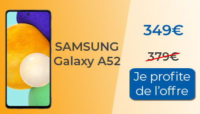 Le Samsung Galaxy A52 est à 349? chez RED by SFR
