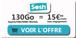 promo forfait SOSH 130Go