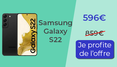 Samsung Galaxy S22 promotion soldes amazon