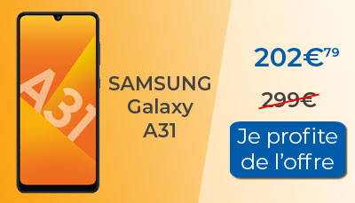 Soldes : Samsung Galaxy A31 en promotion