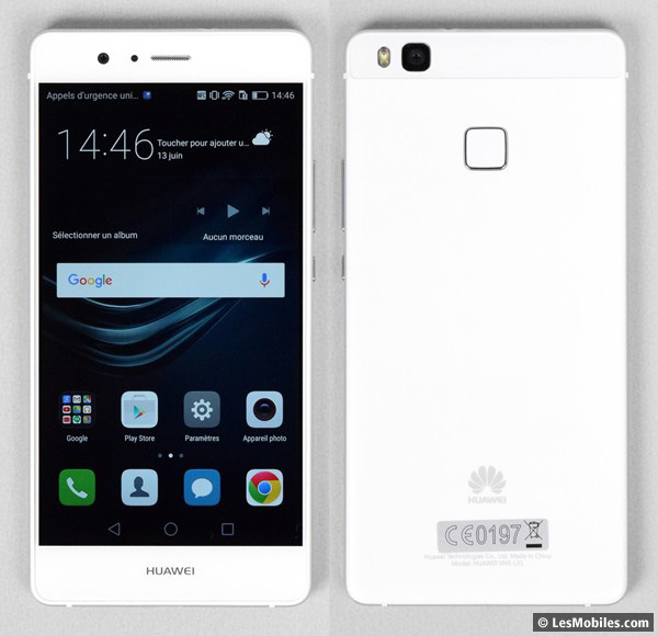 Huawei P9 Lite : avant / arrière