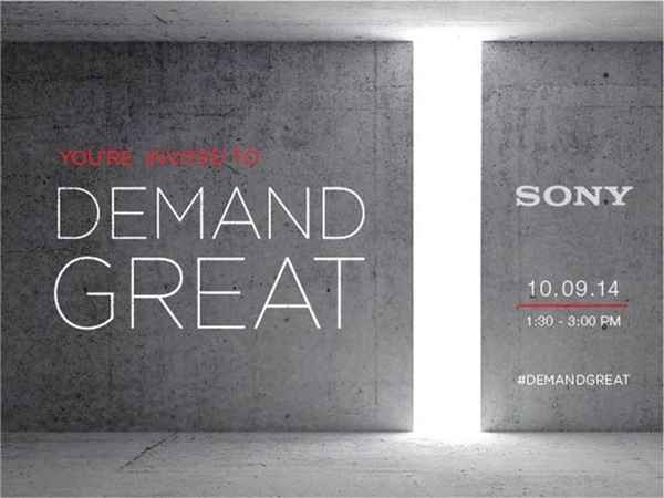 Sony envoie des invitations pour un événement prévu le 9 octobre à New-York