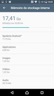 Sony Xperia X interface