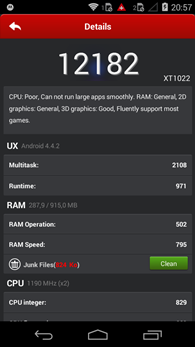 Motorola Moto E : AnTuTu