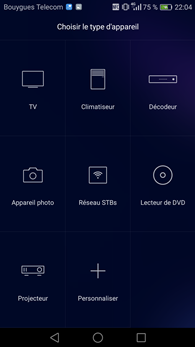 Honor 8 : Contrôle intelligent (télécommande)