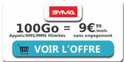Forfait 100 Go Syma