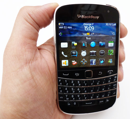 test blackberry bold 9900 tactile clavier blackberry os7 rim