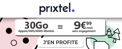 Forfait Prixtel 30Go à 9.99?