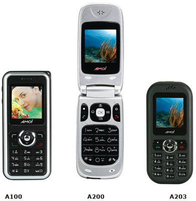 Amoi revient avec trois mobiles