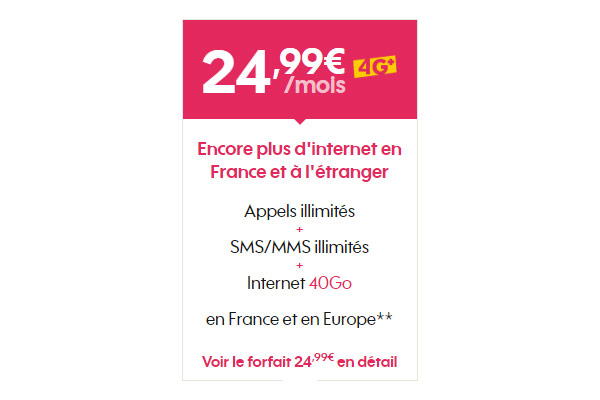 Sosh offre les appels vers les Etats-Unis et le Canada dans son forfait 40 Go