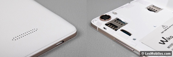 Wiko Fever 4G : microUSB et emplacements SIM / MicroSD