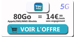 promo forfait mobile YouPrice