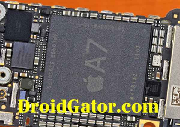 Carte mère supposée être celle de l'iPhone 5S avec processeur Apple A7
