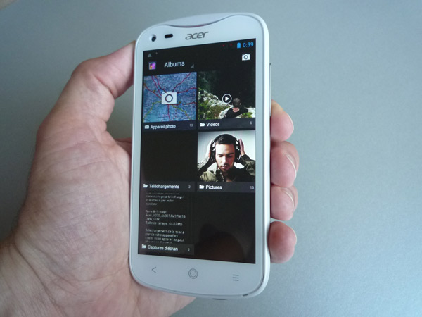Acer Liquid E2 : lecteur musique