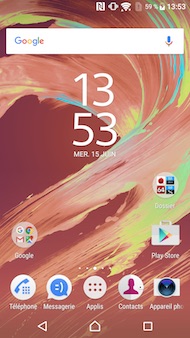 Sony Xperia X interface