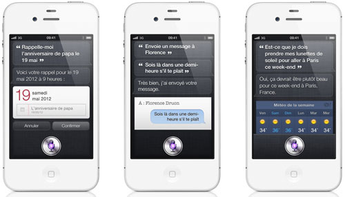 Apple iPhone 4S met en scène Siri