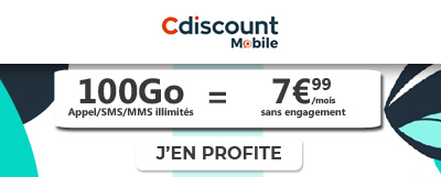 Promo 100Go Cdiscount Mobile 