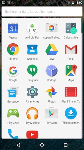 Google Nexus 5X interface