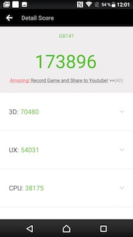 Sony Xperia XZ Premium interface