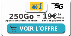 Forfait SIM 250Go