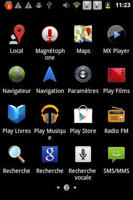 Acer Liquid Z110 Duo : apps