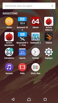 Sony Xperia X interface