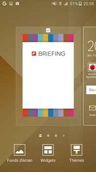 Samsung Galaxy A3 (2016) : panneau Briefing