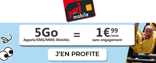 forfait NRJ Mobile 5Go