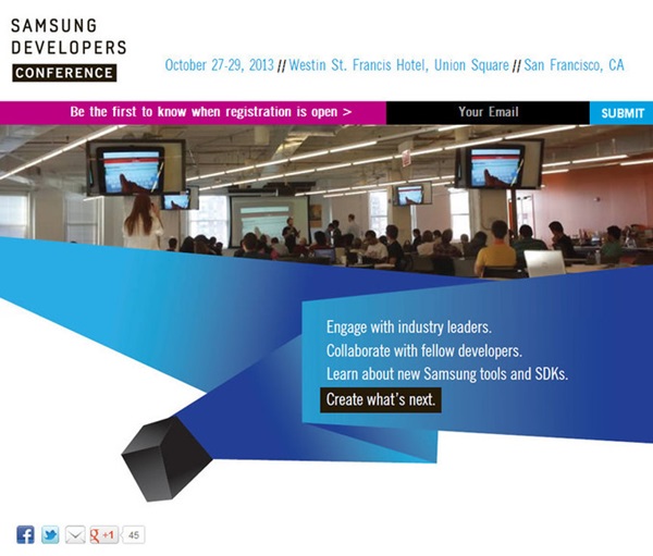 Et une première Developers Conference pour Samsung, une !
