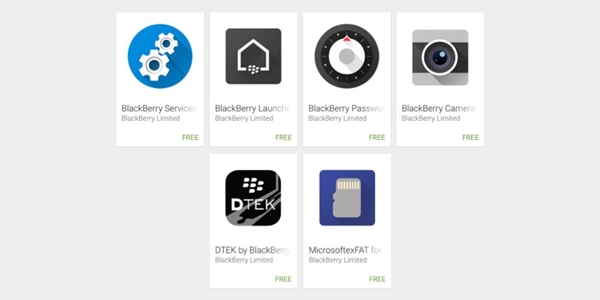BlackBerry Priv : les applications natives désormais référencées dans le Play Store