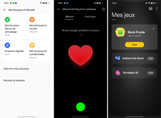 Paramètres sécurité realme GT Neo 3