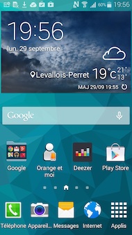 Samsung Galaxy S5 Mini interface