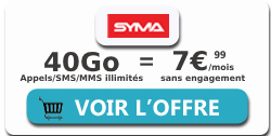 Forfait 40Go SYMA