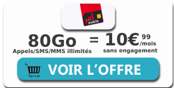 Forfait 80Go NRJ Mobile