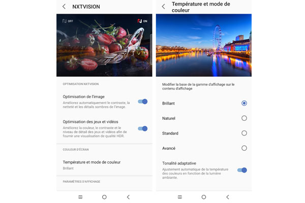 Paramètre écran TCL 20 Pro 5G