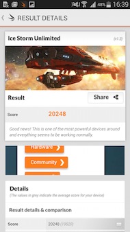 Galaxy Note 4 benchmark
