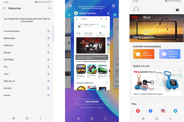 Gérer les applications avec le TCL 20 SE