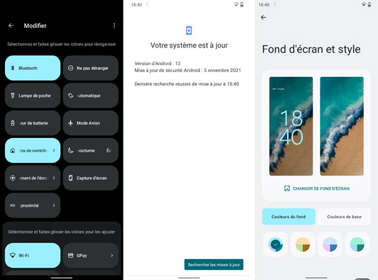 Suite paramètres du Nokia G50