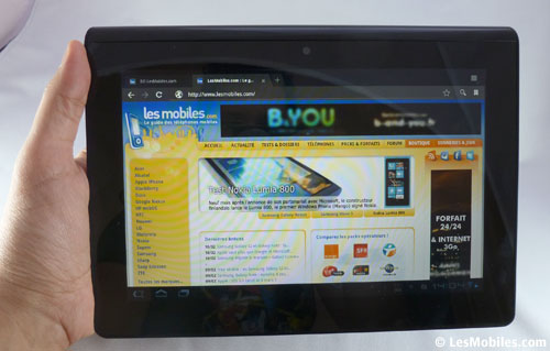 Sony Tablet S : prise en main