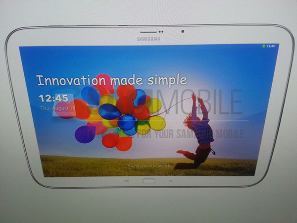 Photo en fuite de la tablette Android Samsung Galaxy S Tab ou Galaxy Tab 3 Plus