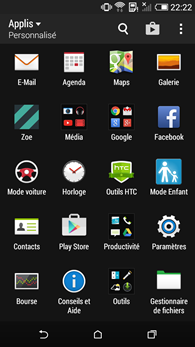 HTC Desire 820 : applications