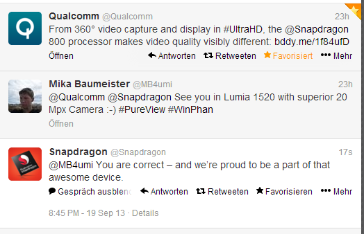 Nokia Lumia 1520 : Qualcomm confirme son Snapdragon 800 à bord