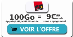Forfait NRJ Mobile 100 Go