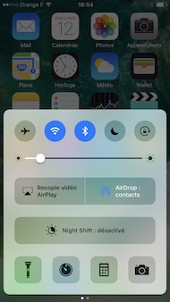 Apple iPhone 7 interface