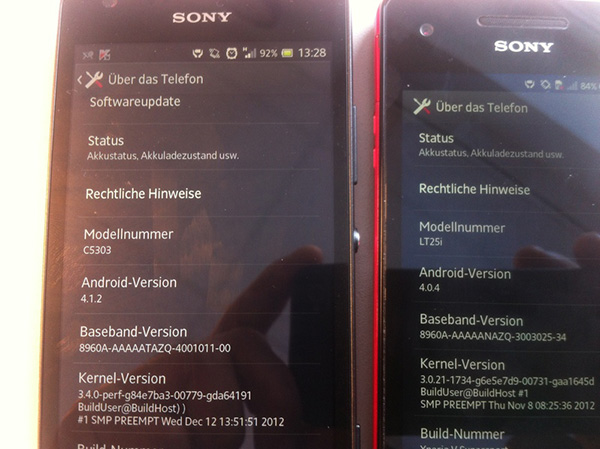 Photos en fuite du Sony Xperia SP C530X