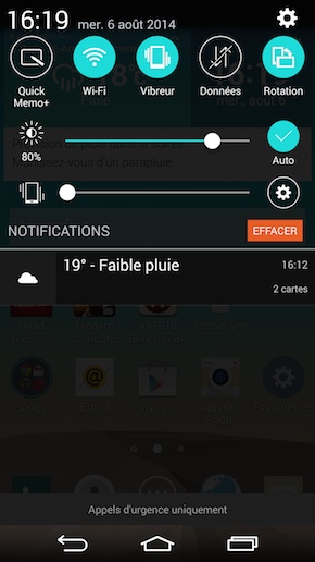 LG G3 Interface